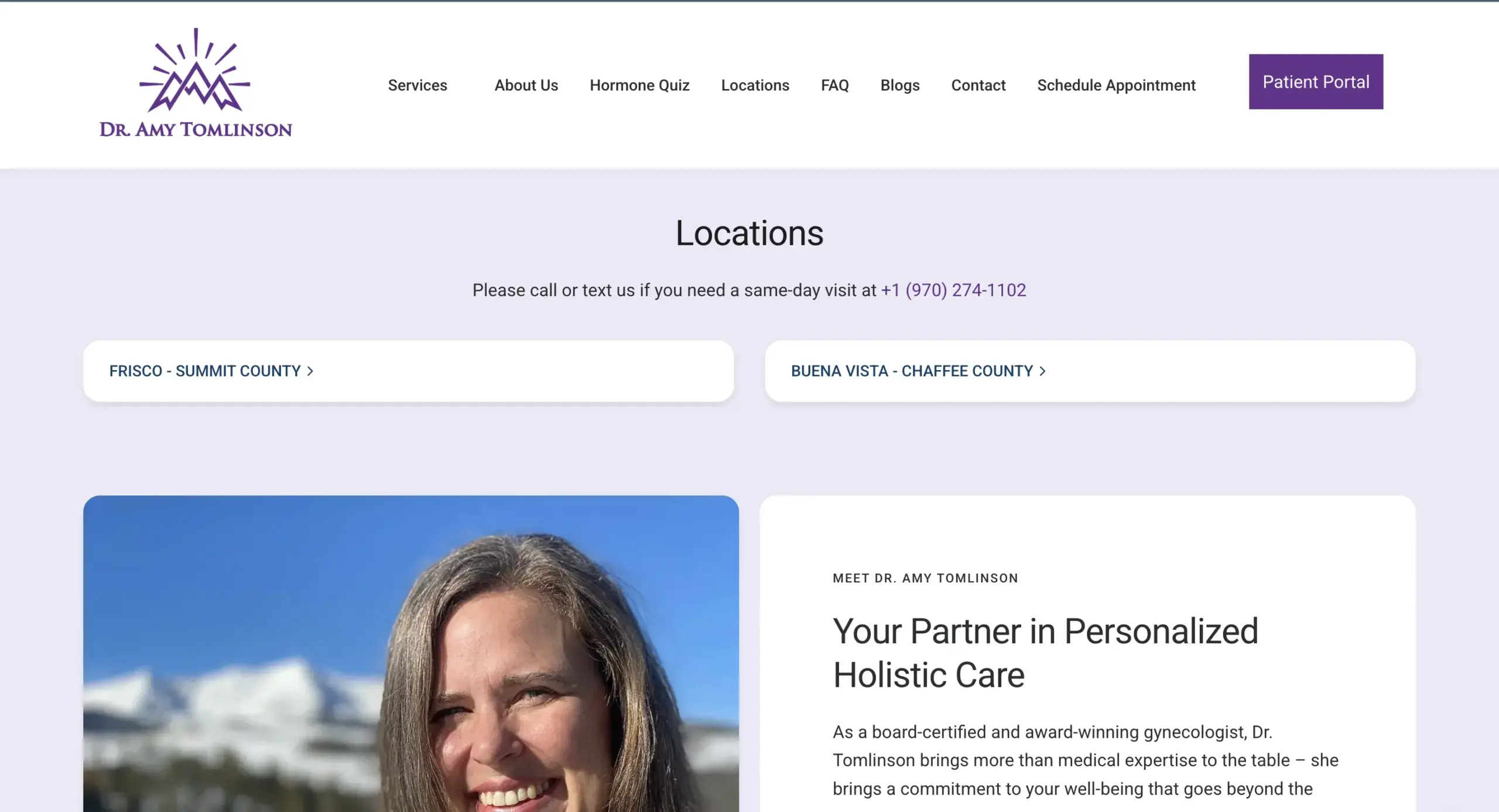 doctor amy tomlinson website